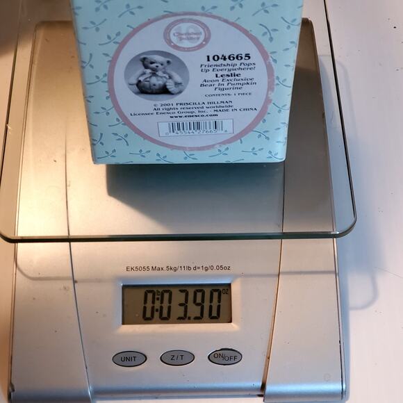 Cherished Teddies Leslie Friendship Is Pumpkin Up Everywhere Fall Figurine 2.5" - Picture 9 of 10